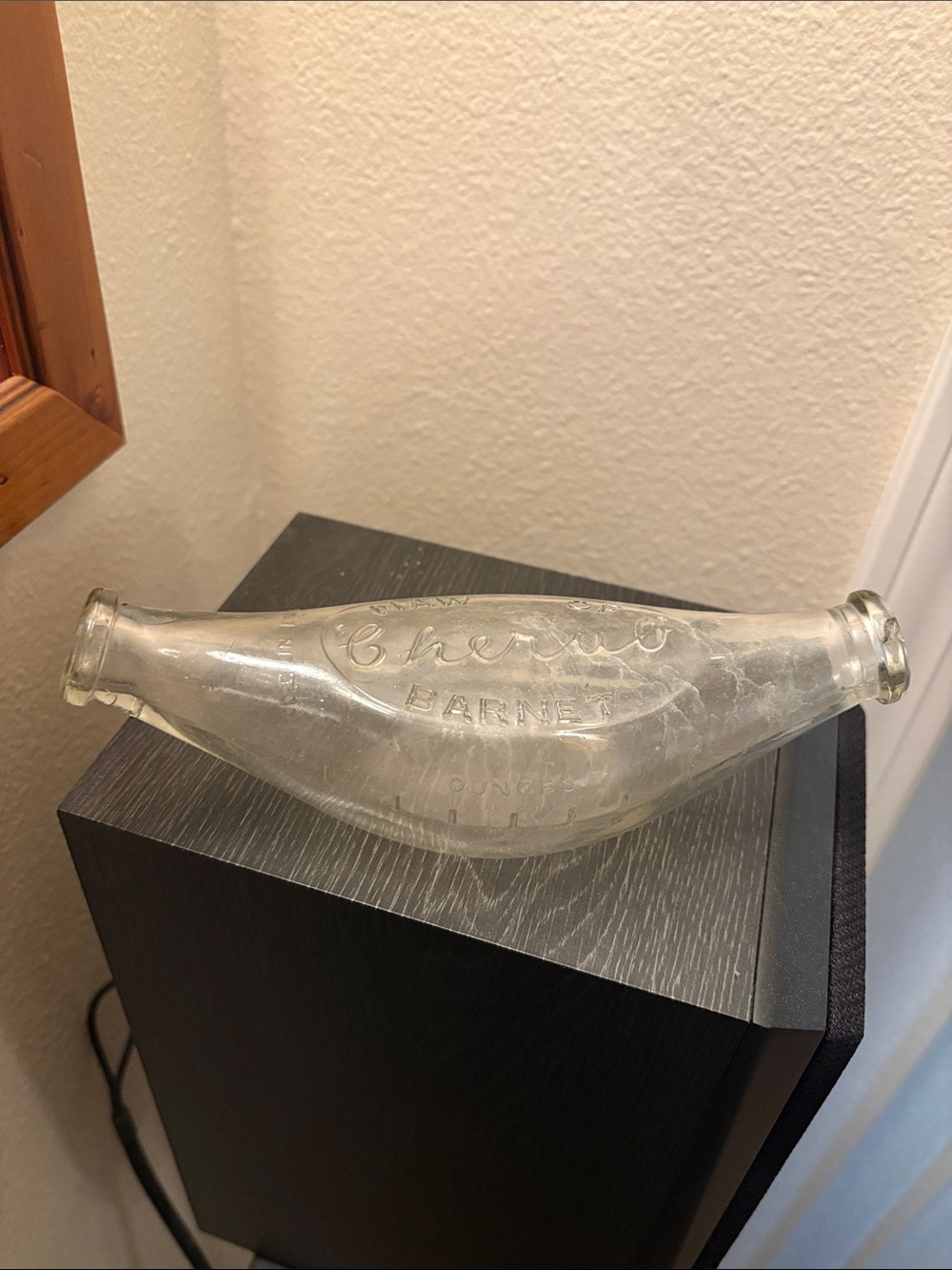 Vintage Glass “Maw of Cherub” Baby Bottle